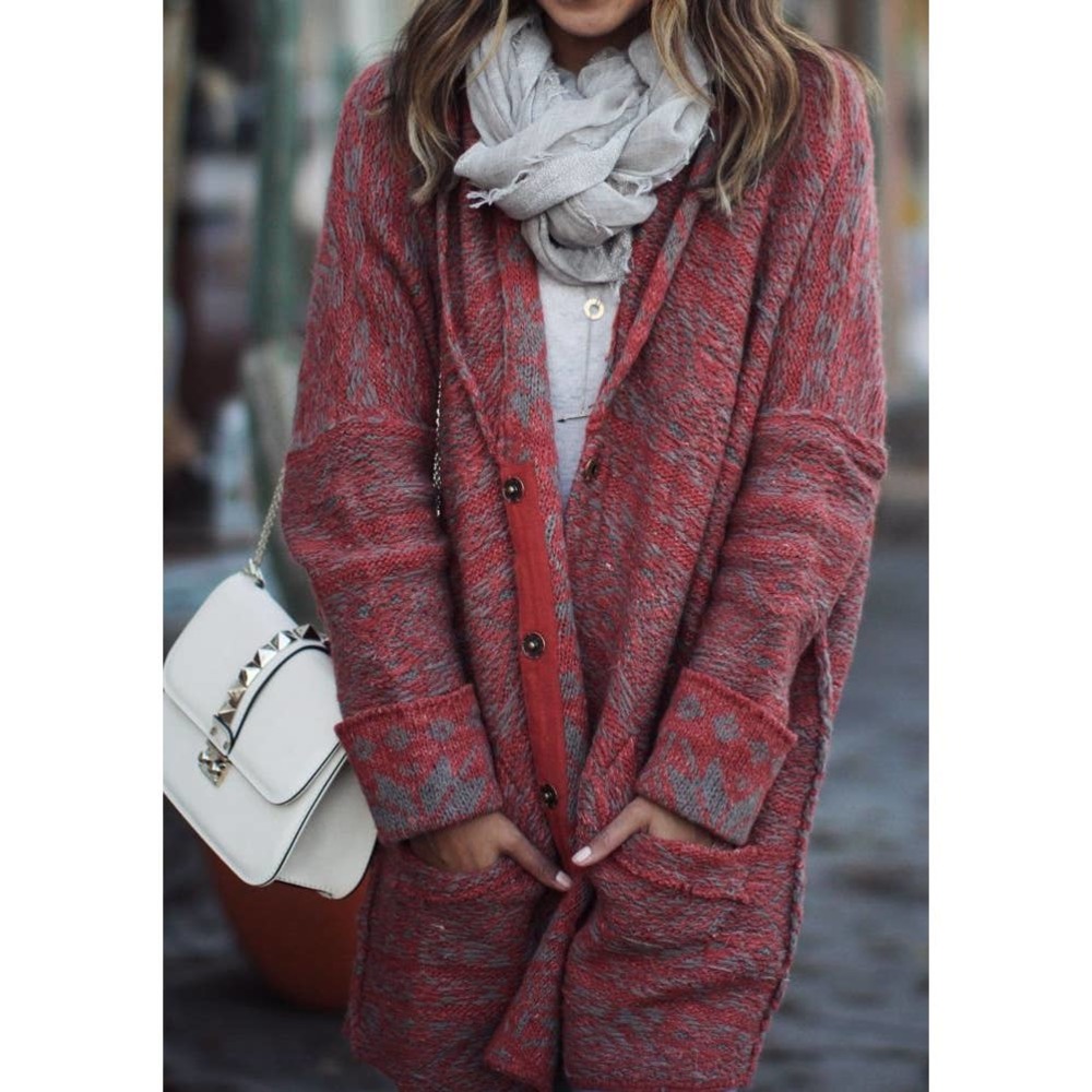 Free People Hidden Snowflake Cardigan